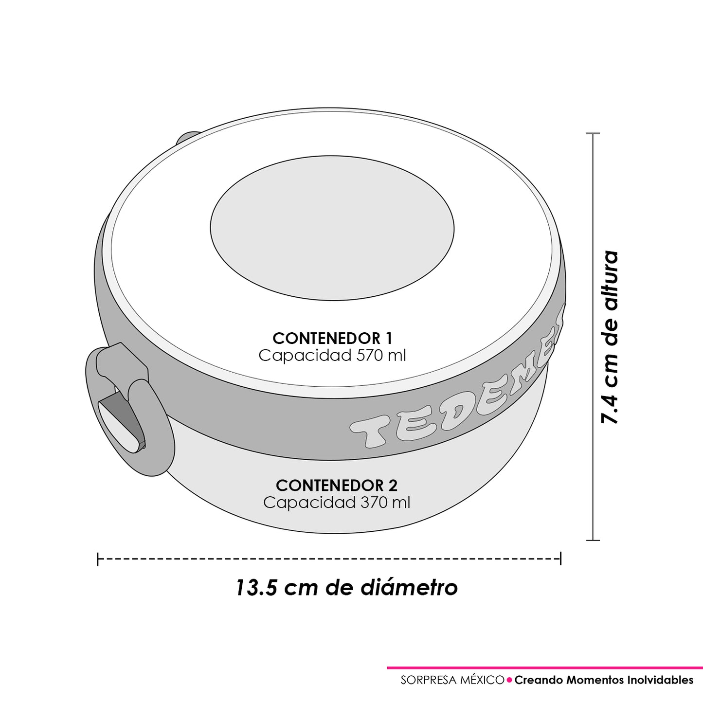 PORTA PAPILLA ACERO INOXIDABLE PARA BEBE IDEAL PARA MANTENER ALIMENTOS FRIOS O CALIENTES