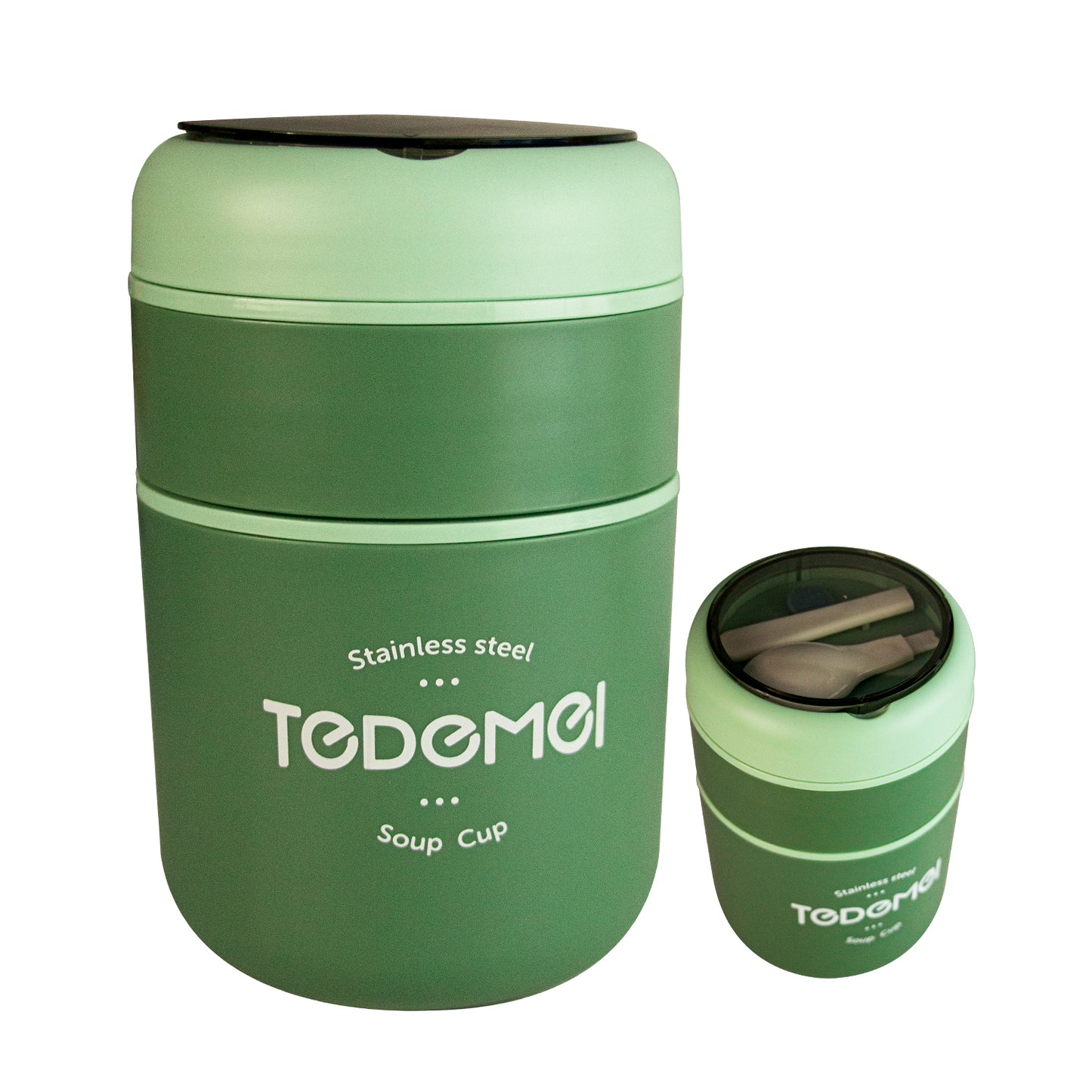 TAZA TERMO DOBLE ESPACIO, DESMONTABLE DE ACERO INOXIDABLE