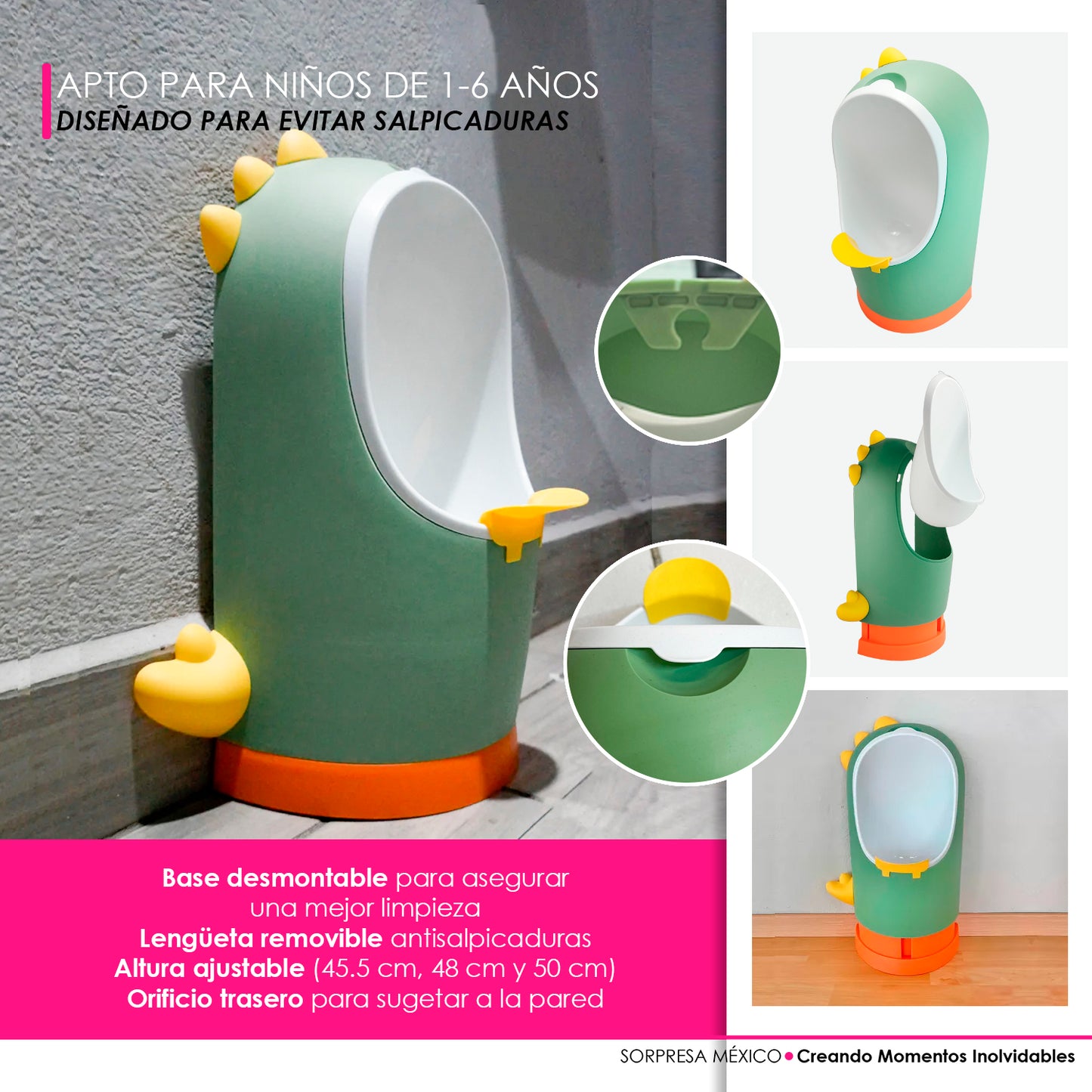 MINGITORIO URINAL BAÑO INFANTIL ENTRENADOR NIÑO DINOSAURIO