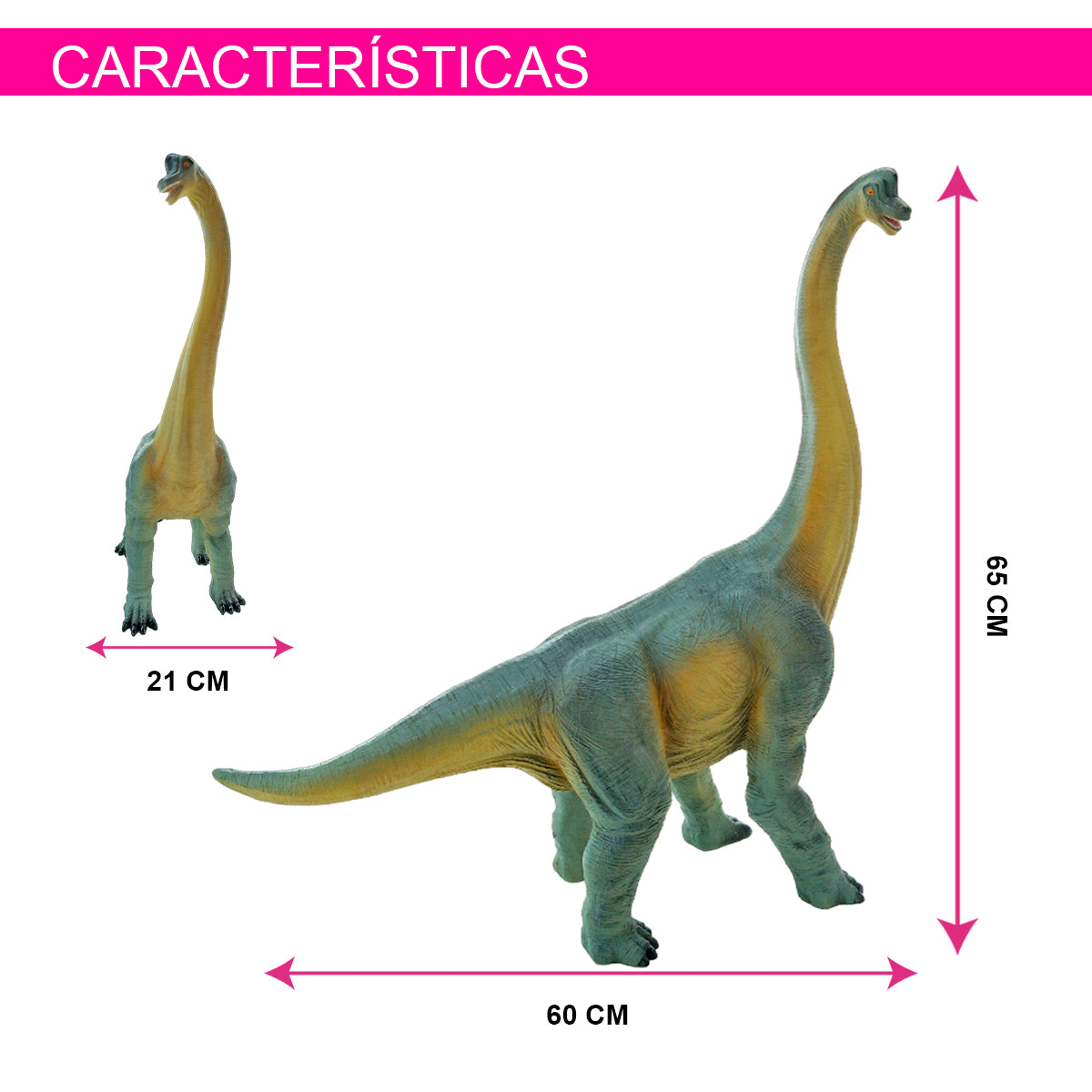 LAMPARA DECORATIVA DE DINOSAURIO BRONTOSAURIO