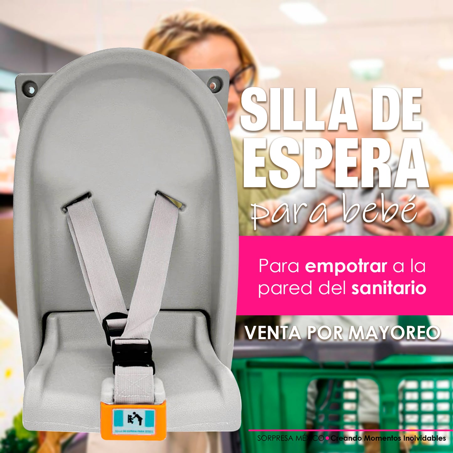 SILLA DE ESPERA PARA BEBES MAMA FELIZ MANOS LIBRES