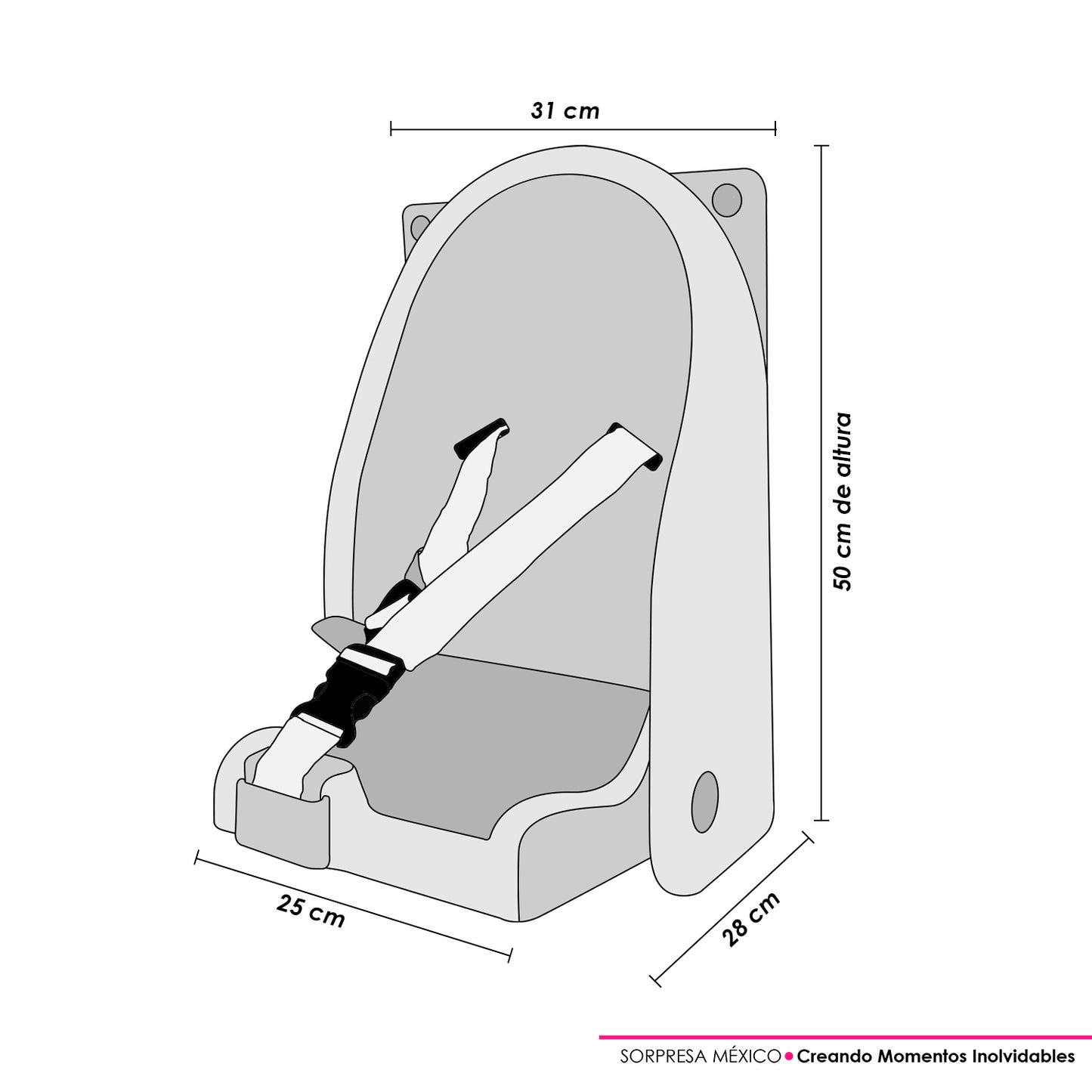 SILLA DE ESPERA PARA BEBES MAMA FELIZ MANOS LIBRES