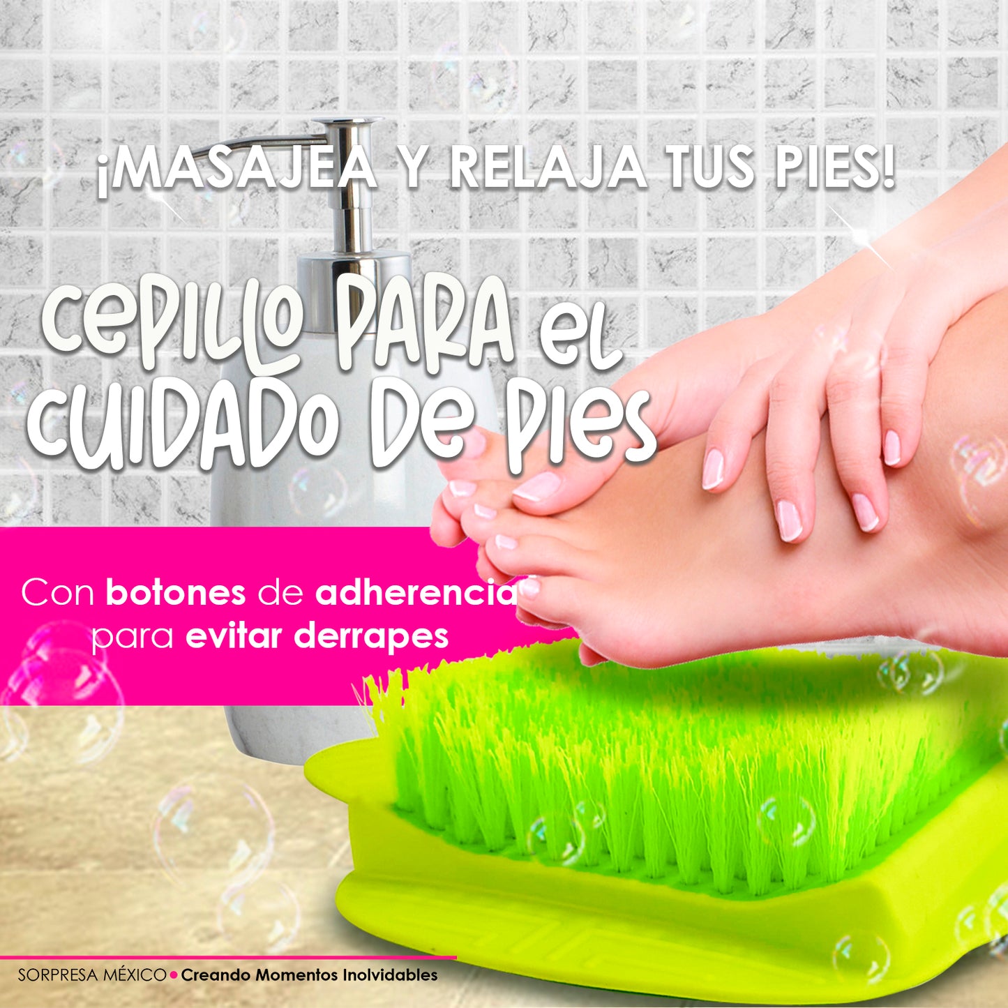 CEPILLO DE PIES IDEAL PARA LA BAÑERA