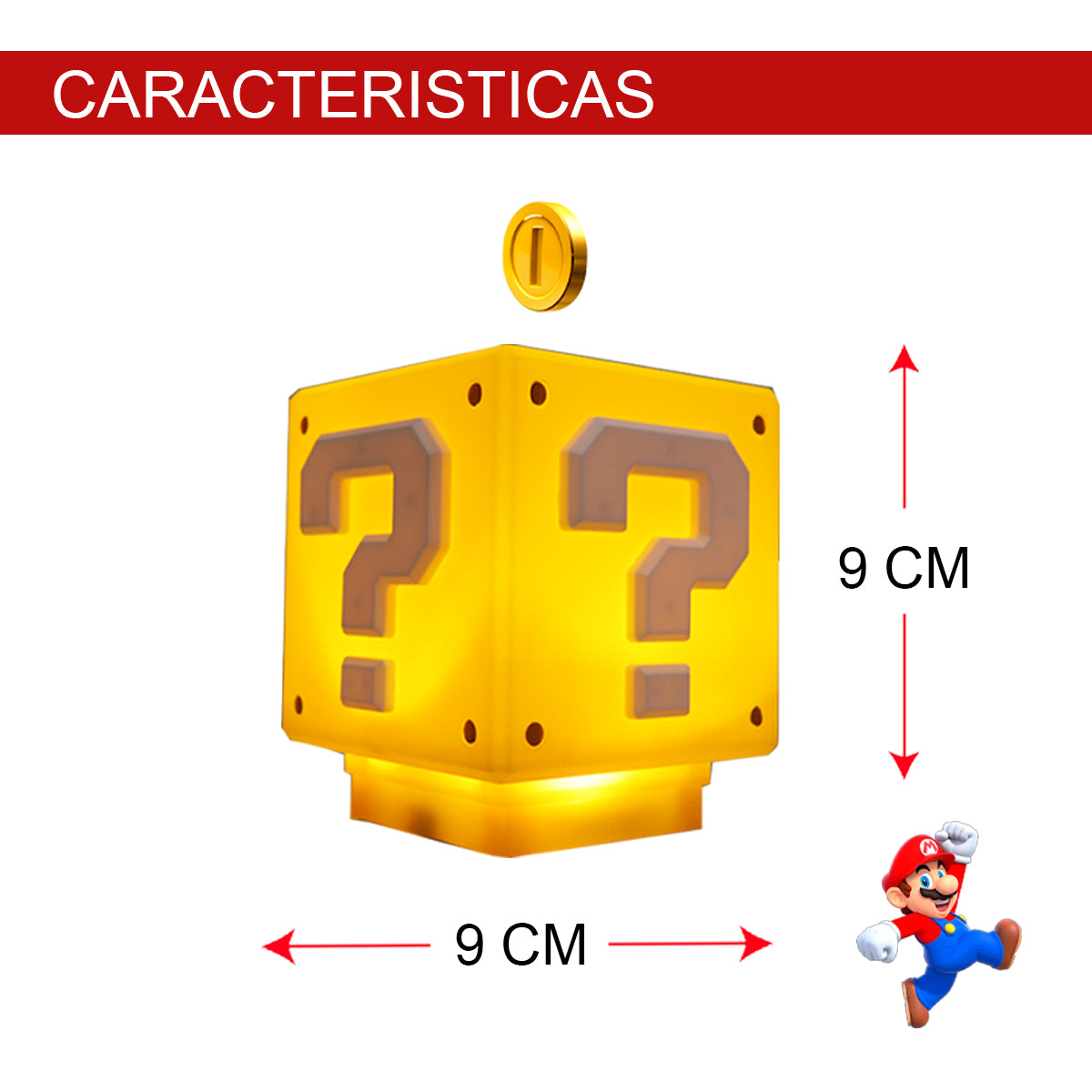 LAMPARA SUPER MARIO BROS MODELO BLOQUE ?