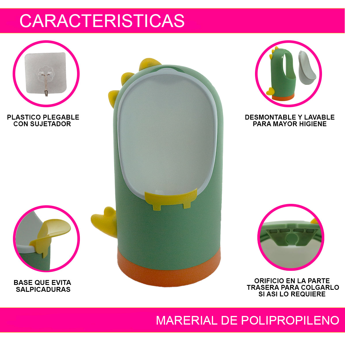 MINGITORIO URINAL BAÑO INFANTIL ENTRENADOR NIÑO DINOSAURIO