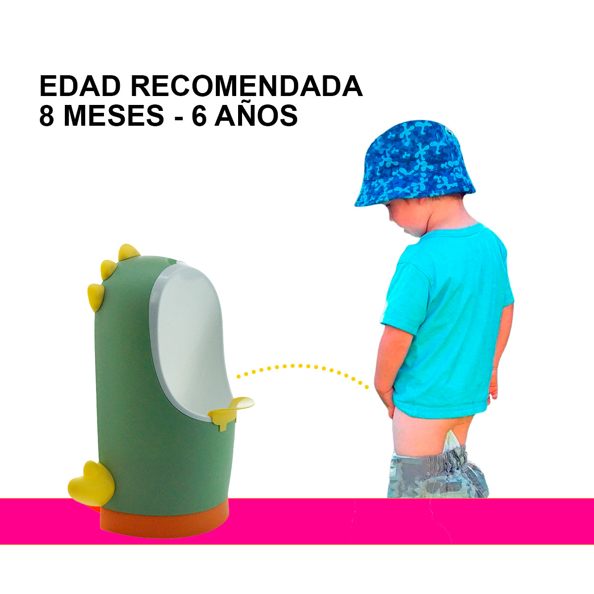 MINGITORIO URINAL BAÑO INFANTIL ENTRENADOR NIÑO DINOSAURIO