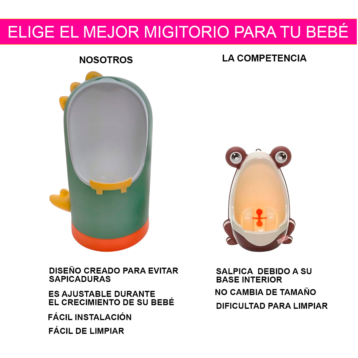 MINGITORIO URINAL BAÑO INFANTIL ENTRENADOR NIÑO DINOSAURIO