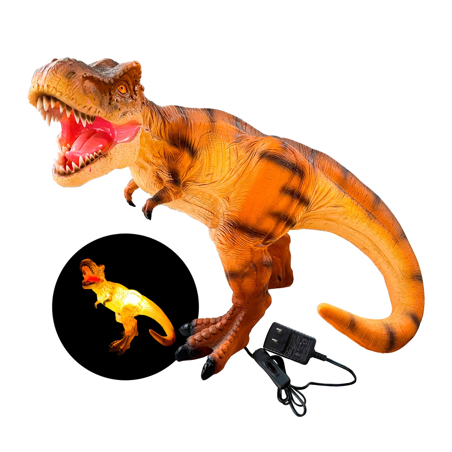 LAMPARA DECORATIVA DE DINOSAURIO T-REX